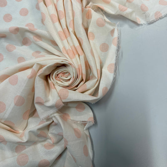 SERANA : Toile coton imprimé motif rose