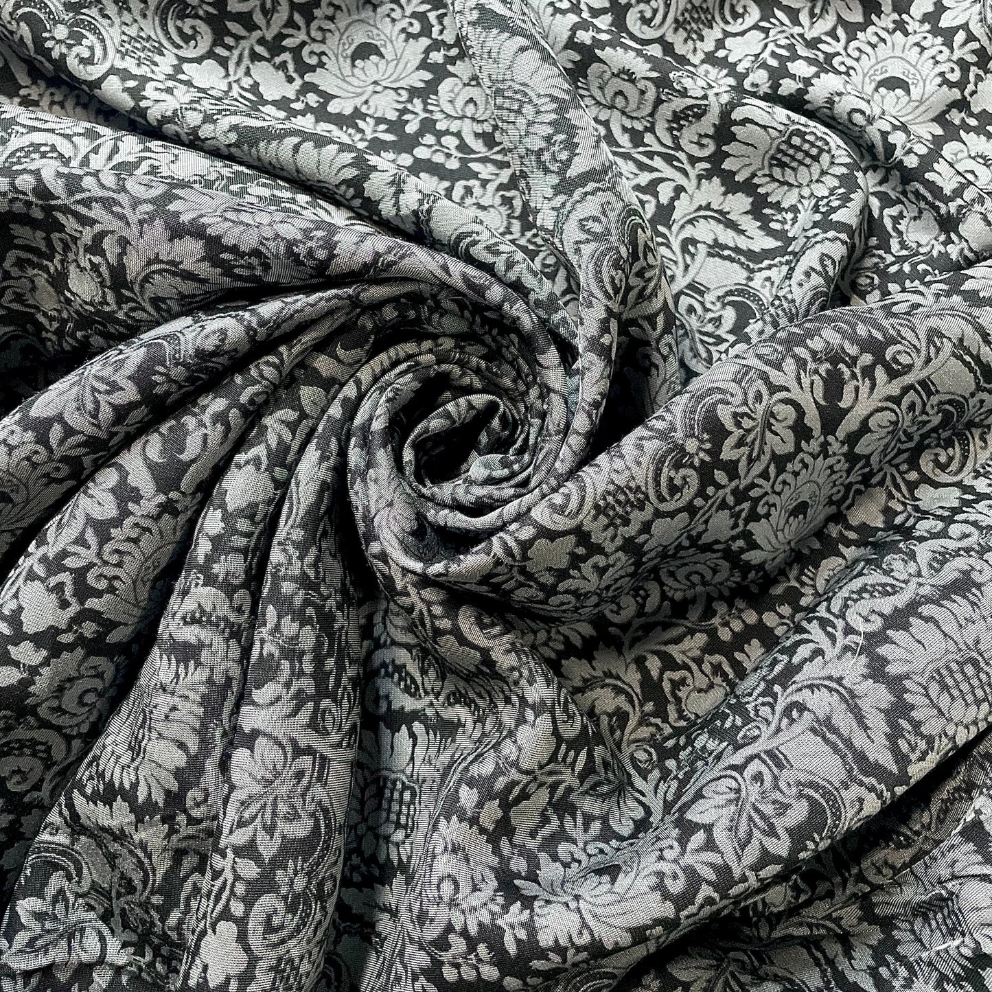 CALYPSO: Drap de viscose imprimé fleurs abstraites