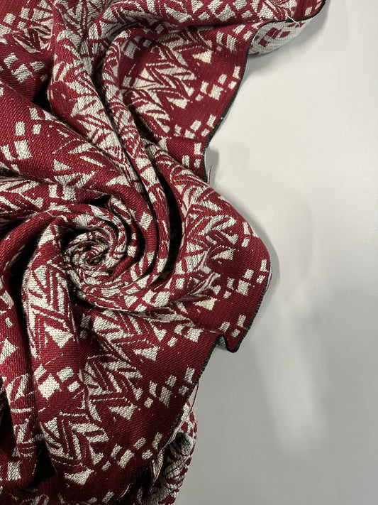 ZAN : Jacquard à motif éthique touche de lurex