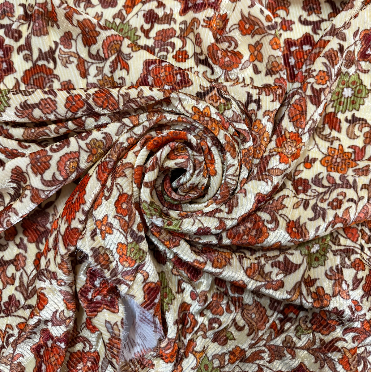 MARINETTE : Velour floral vintage