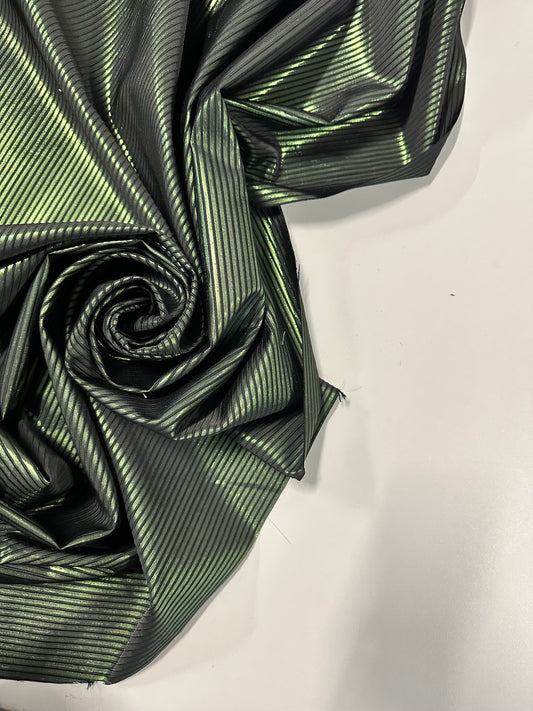 VENUS : Lamé à rayures lurex main tafta
