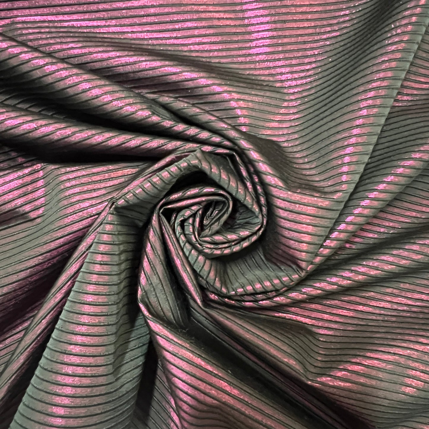 SOLENE : Lamé à rayures lurex main tafta