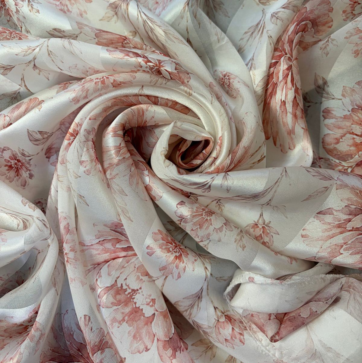 ROSALYA : Bande satin à fleur rouge