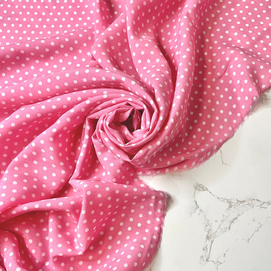 CHLOÉ: Voile de coton imprimé à pois vintage