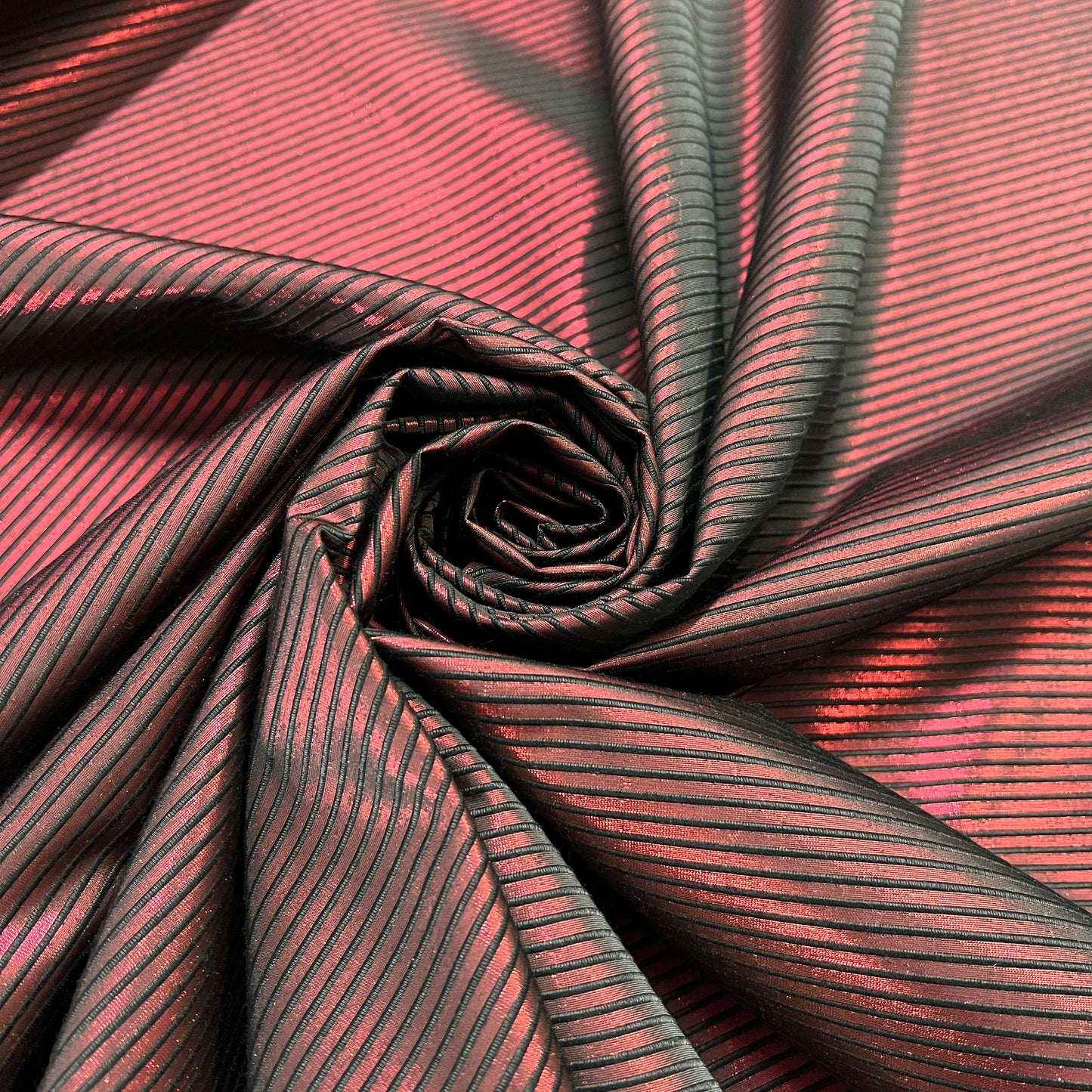 SOLARIS : Lamé à rayures lurex main tafta