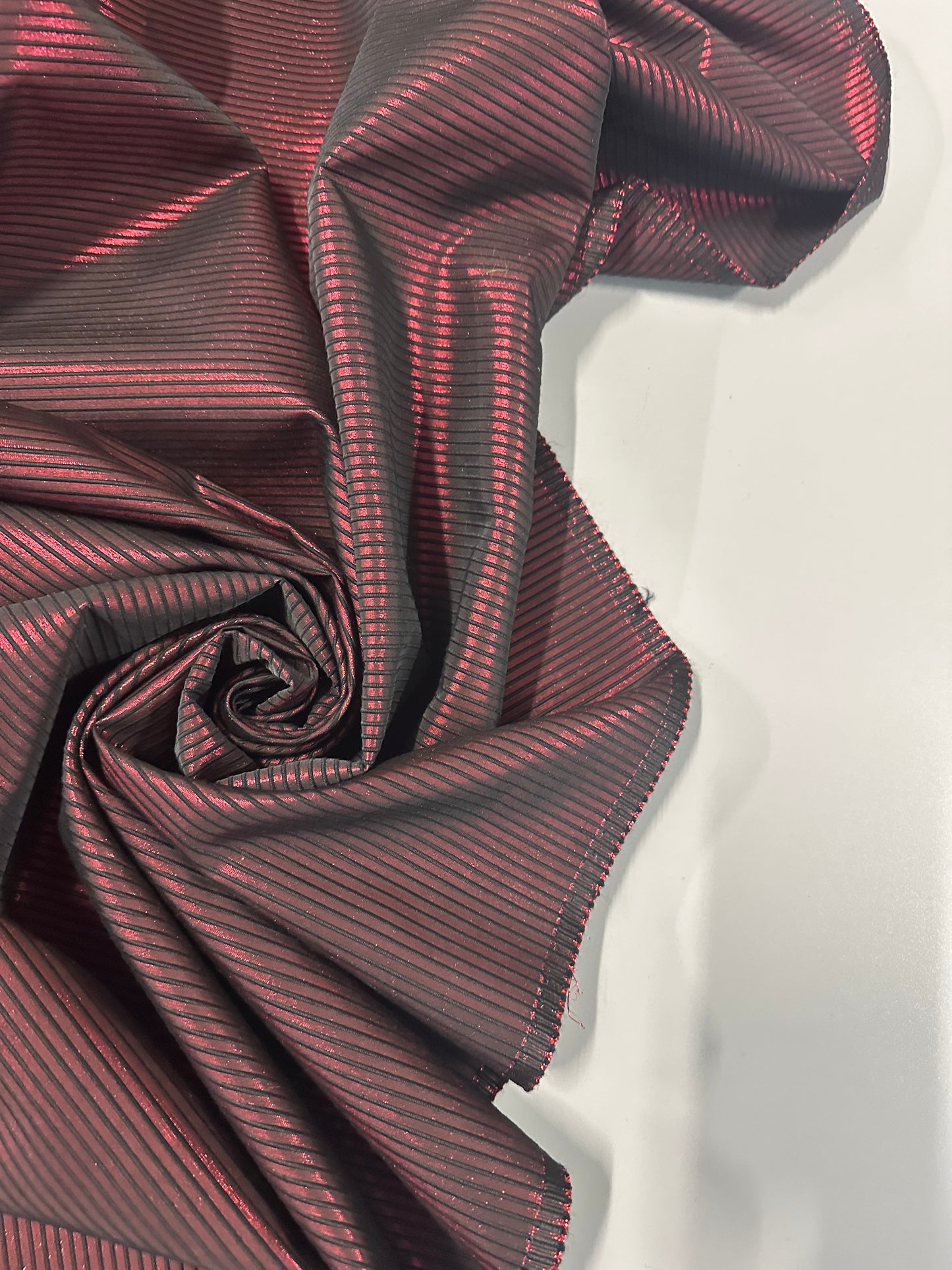 SOLARIS : Lamé à rayures lurex main tafta