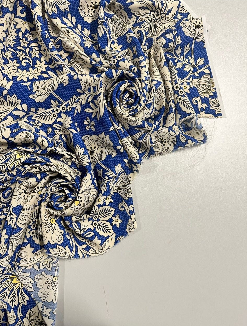 ALES: Indian floral viscose poplin