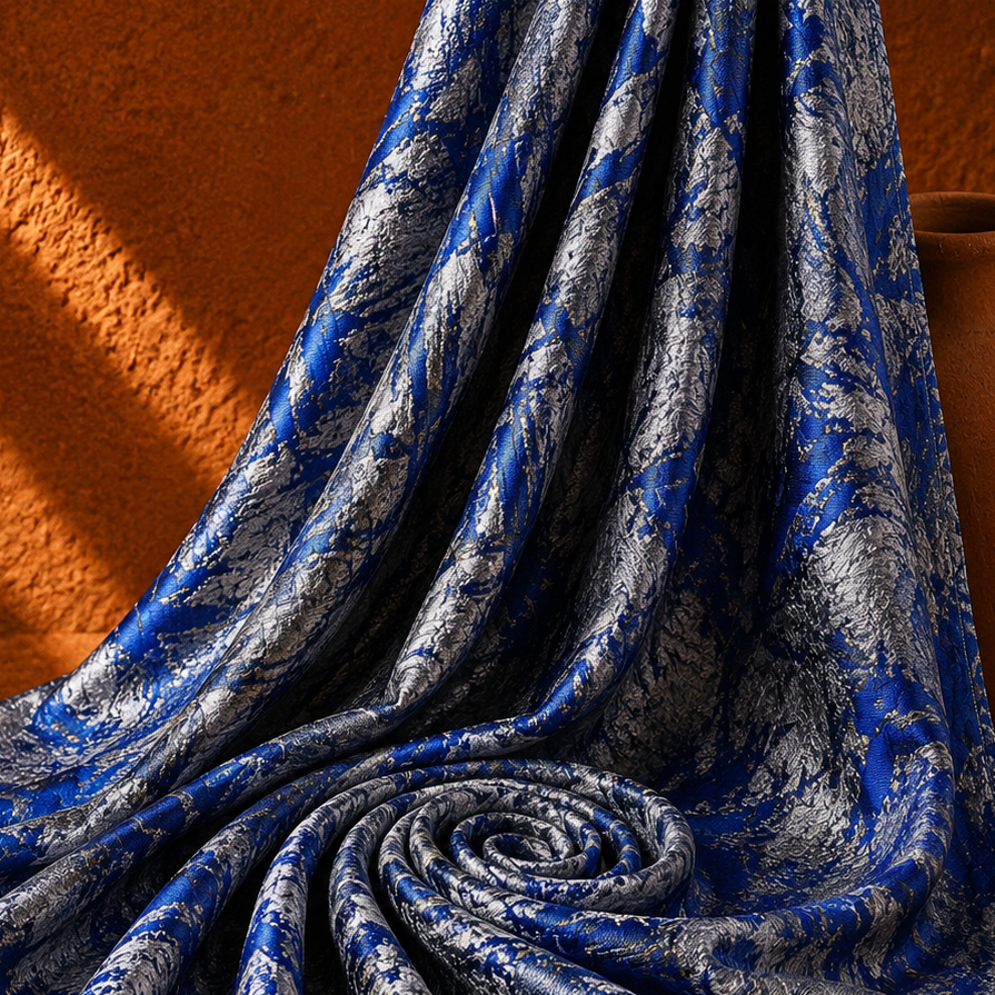 LENNY: Brocard couture fleurs tissés
