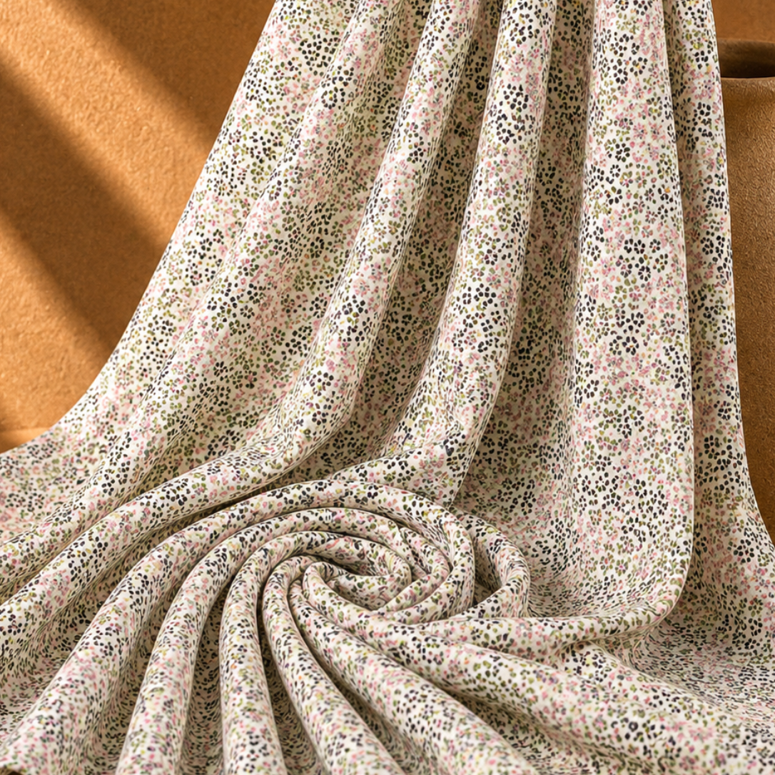 MYA: Voile de coton imprimé petite marguerite