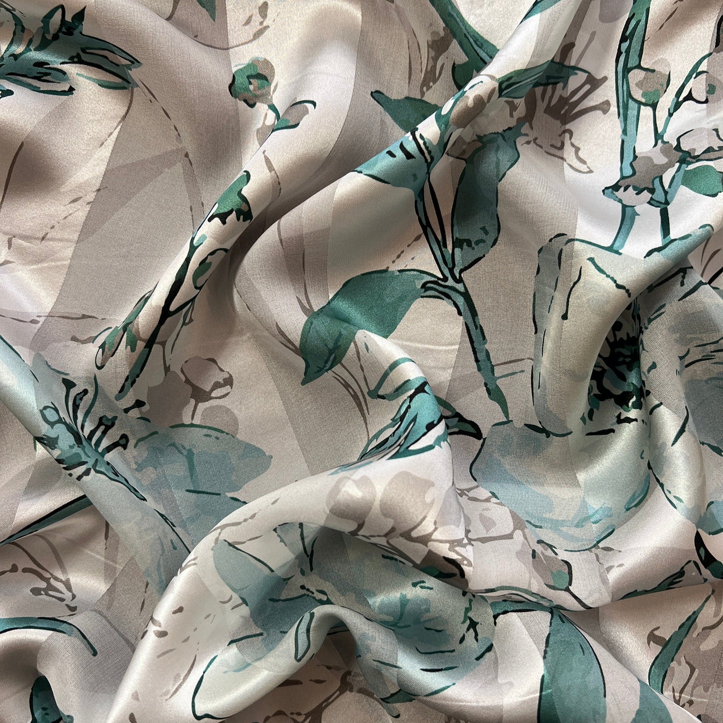 Rose: bande satin, à motifs fleur