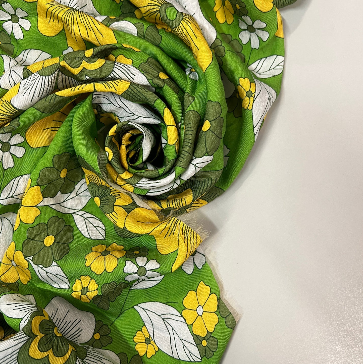 COUPON : COTON IMPRIMÉ À FLEUR