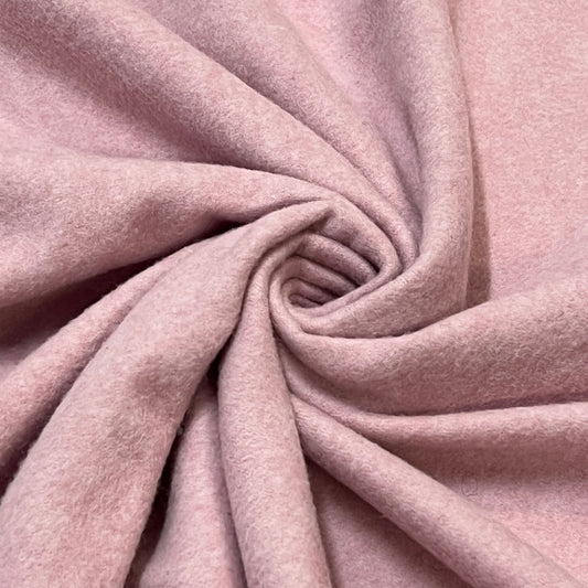 COUPON : ROSE POUDRÉ : Laine mélangée : 1.80 m