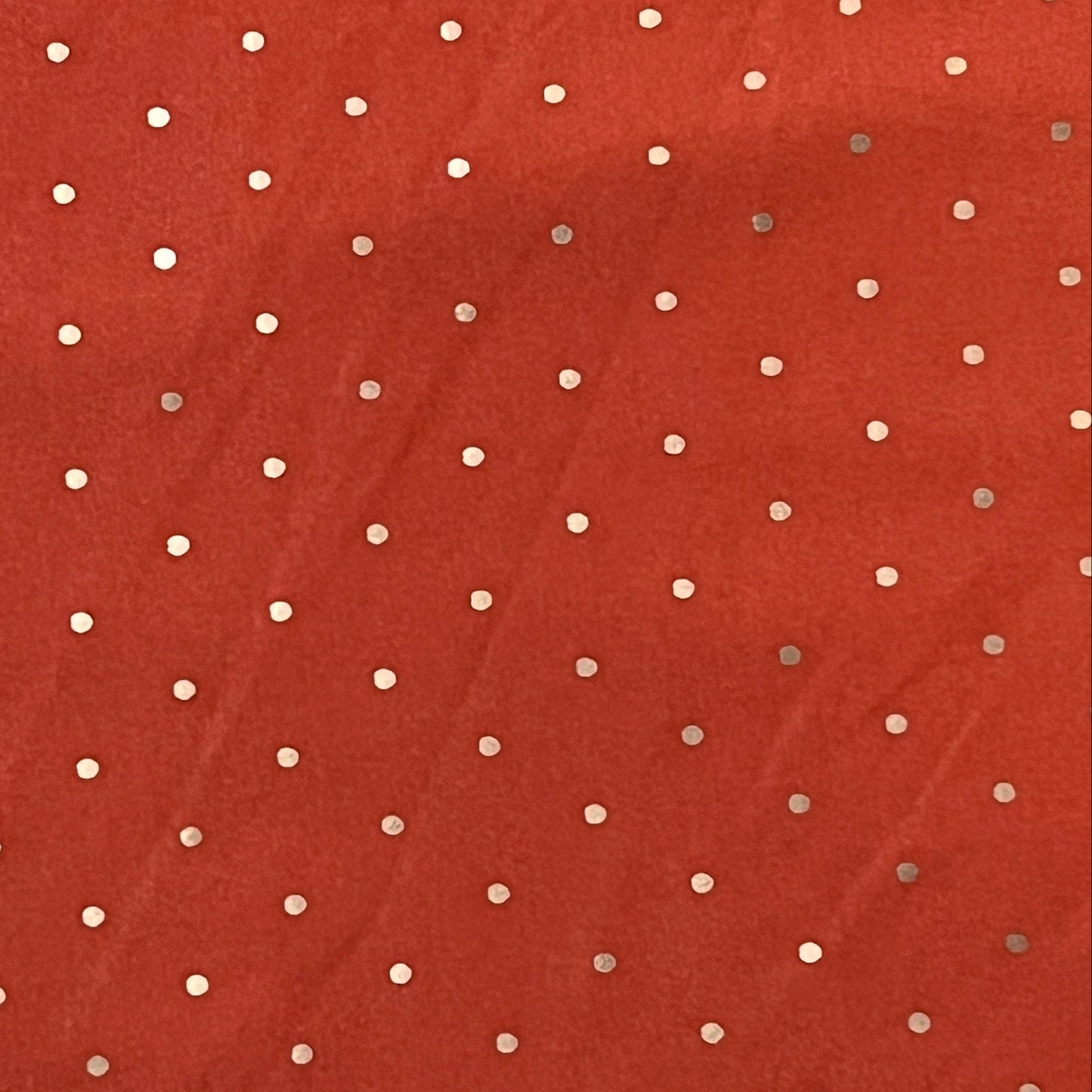 Coupon : CERISE ÉCLAT Maille imprimée pois métallisés : 1,75 m