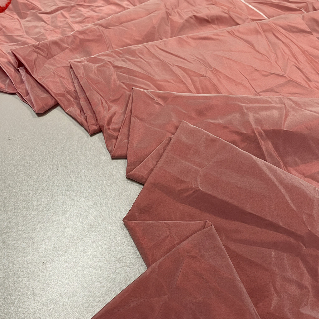 COUPON : ROSE SATINÉ : Taffetas brillant : 1.50m