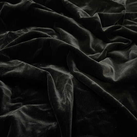 COUPON : NOIR IMPÉRIAL Velours : 1.5m