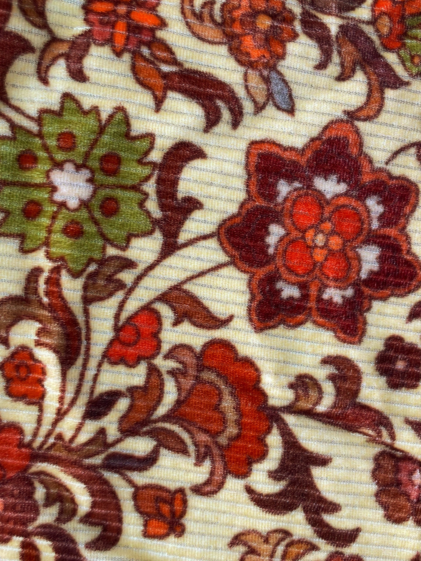 ROSWYN: Velours de Coton imprimé floral vintage