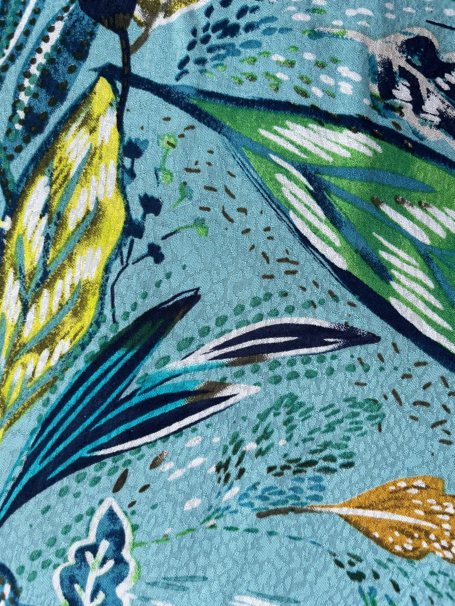 ORANE: Crêpe Viscose imprimé Végétal