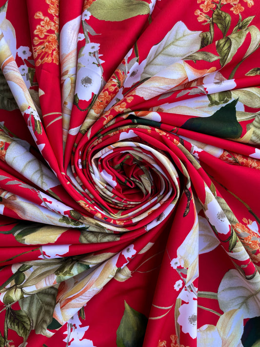 LUCRÈCE: Maille imprimé Floral Vintage