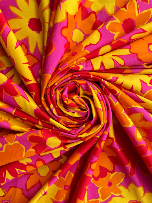 FLEURIA: Maille imprimé Flower Power