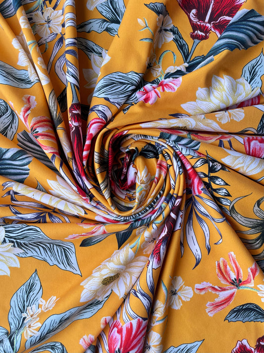 ALBA: Maille imprimé Florale Vintage