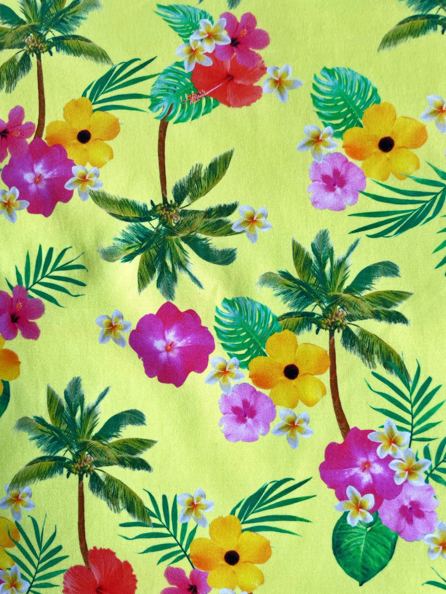 TROPÉA: Maille imprimé Fleurs Tropicales