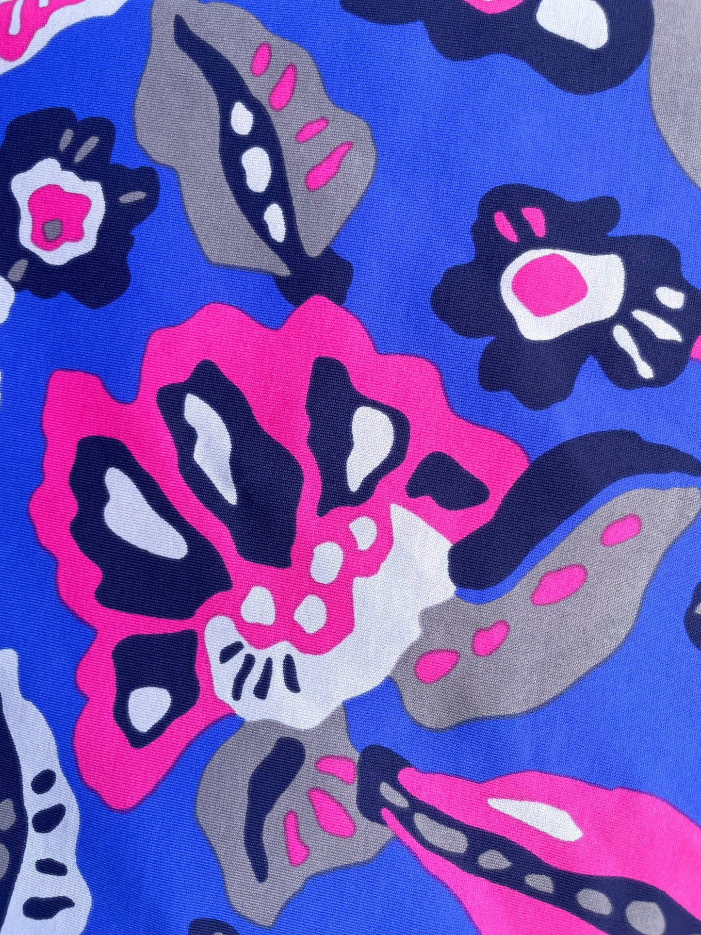 NICOLE: Maille imprimé Floral Abstrait