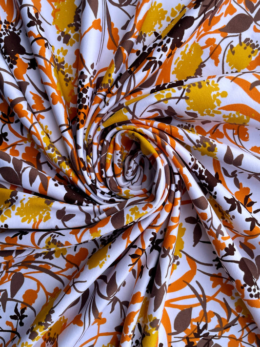 AUTOMNE: Maille imprimé Fleurs d’Automne