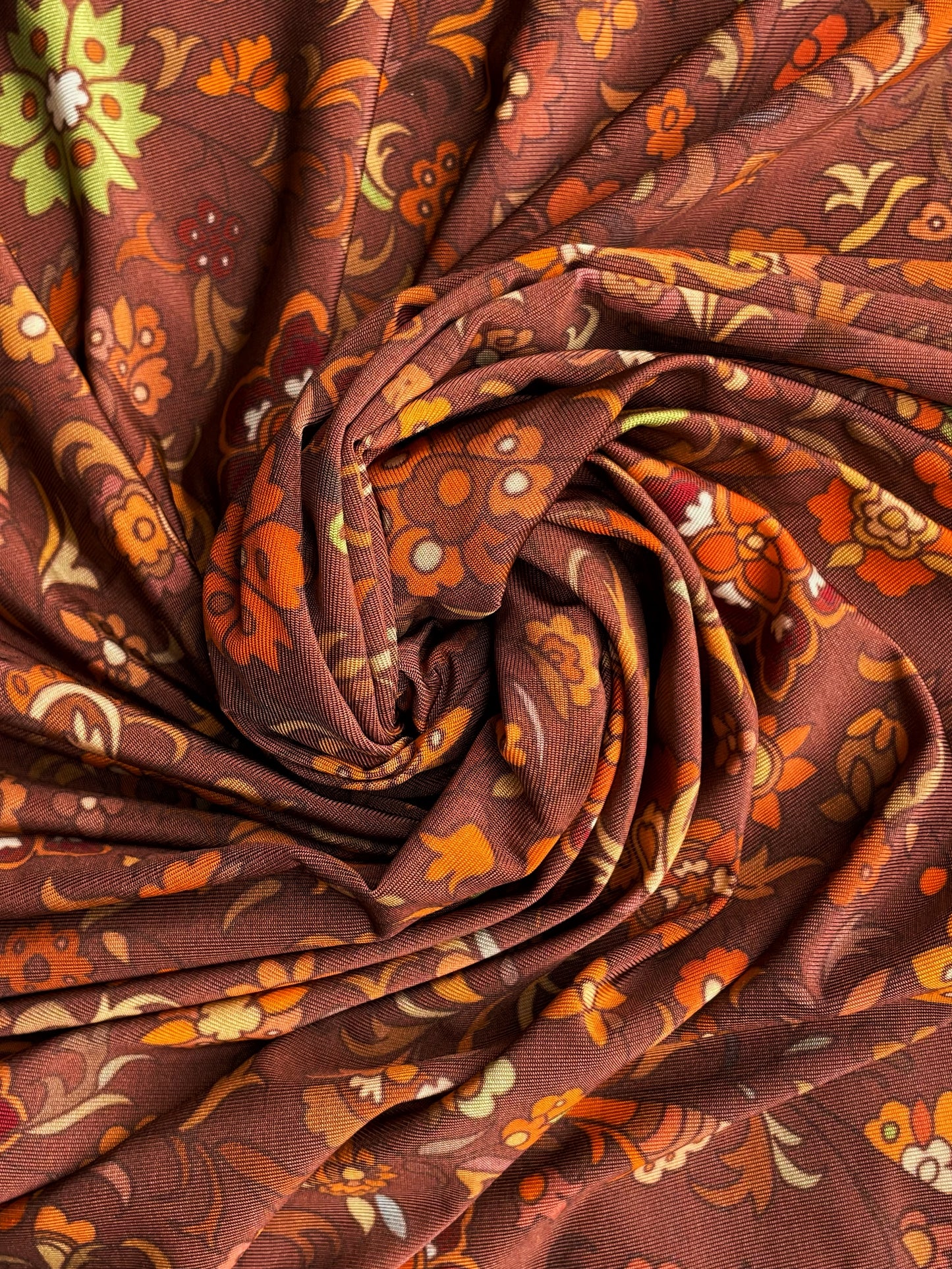 CALISTA: Maille imprimé Fleurs Rétro