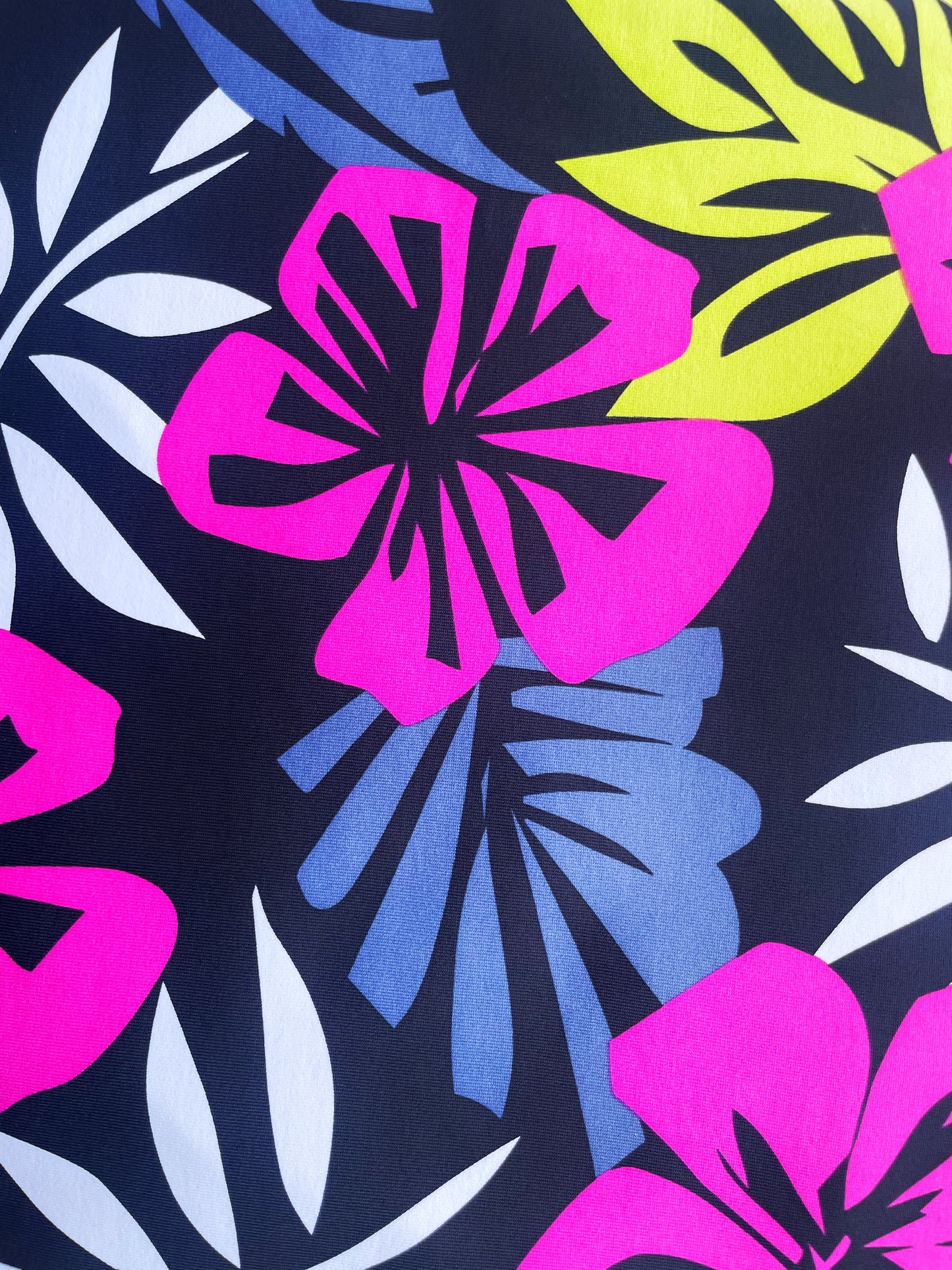 BETHANY: Maille imprimé Hibiscus Graphique
