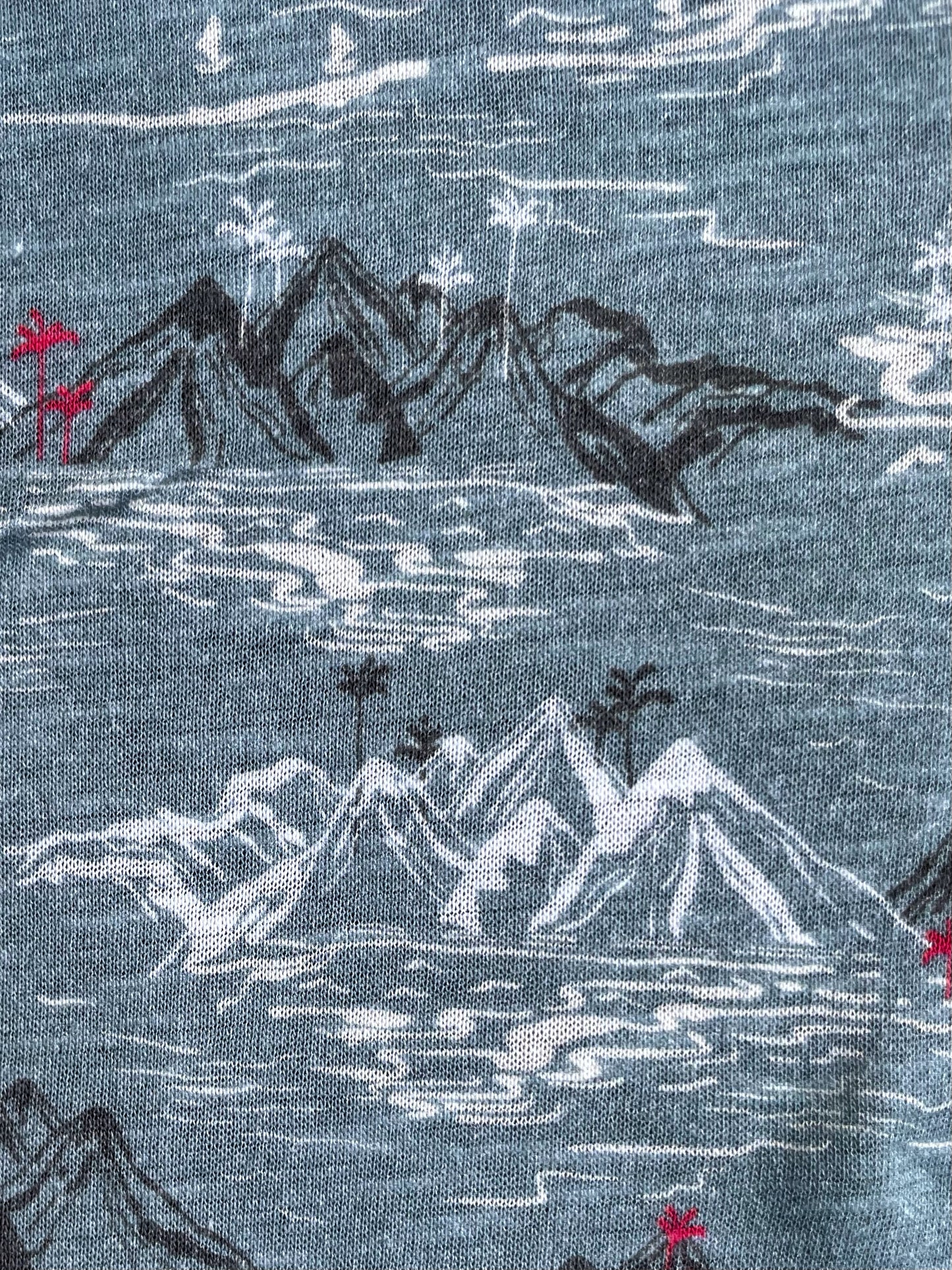 FUJI: Maille imprimé Paysage Asiatique