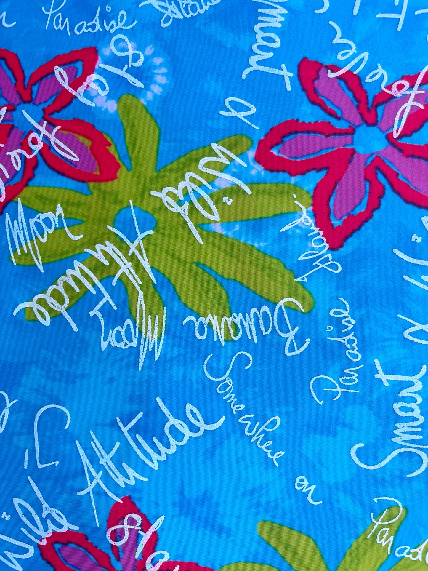 SCRIPTIA: Maille imprimé Floral & Écriture