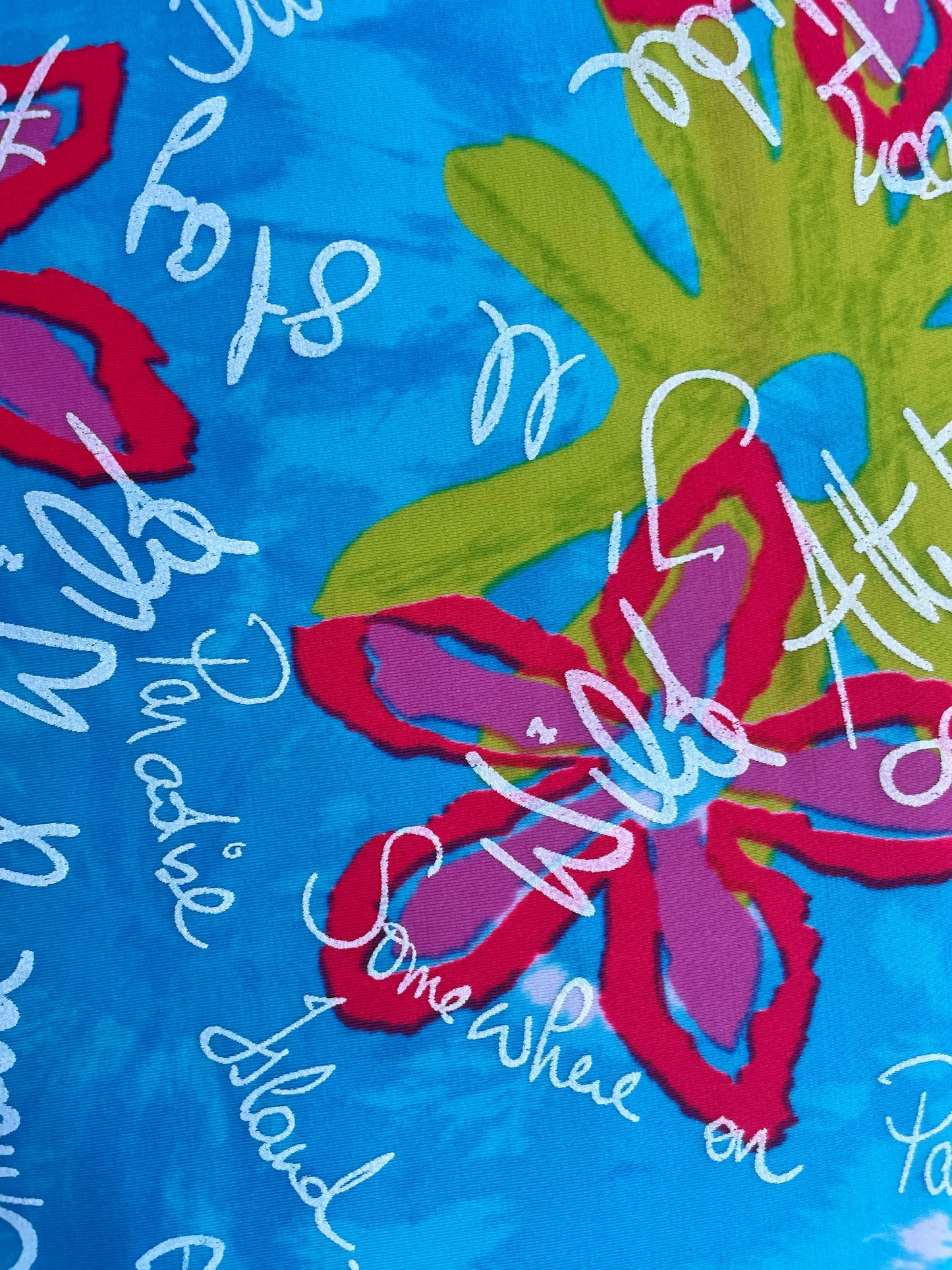 SCRIPTIA: Maille imprimé Floral & Écriture