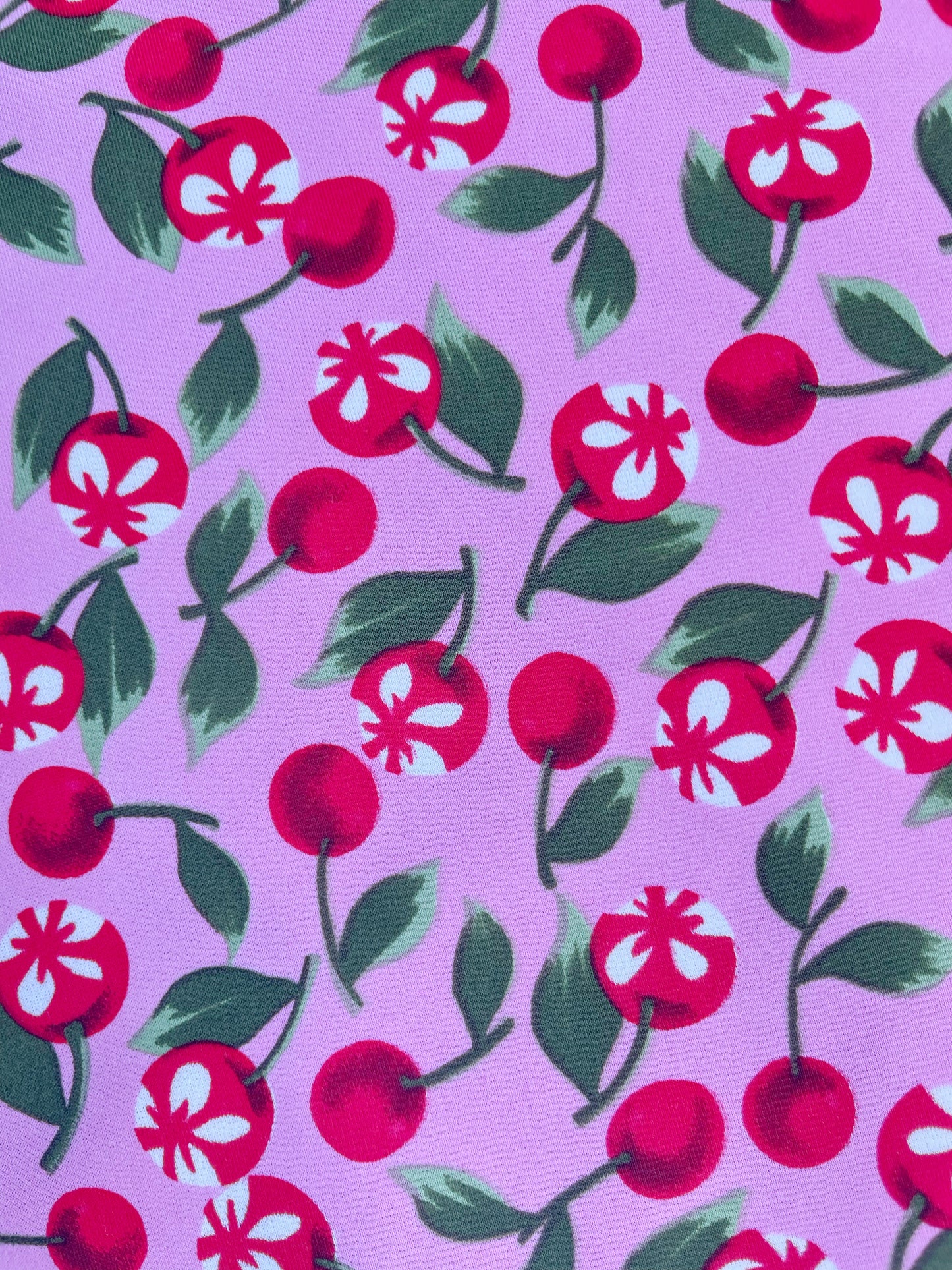 CHERRY: Maille imprimé Cerise